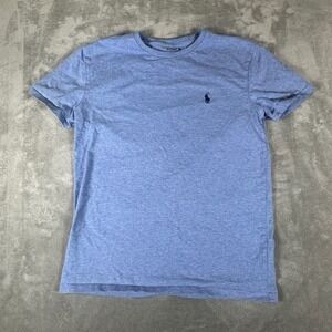 Polo Ralph Lauren Mens XS Blue Heathered Short Sleeve Pony Logo T-Shirt
